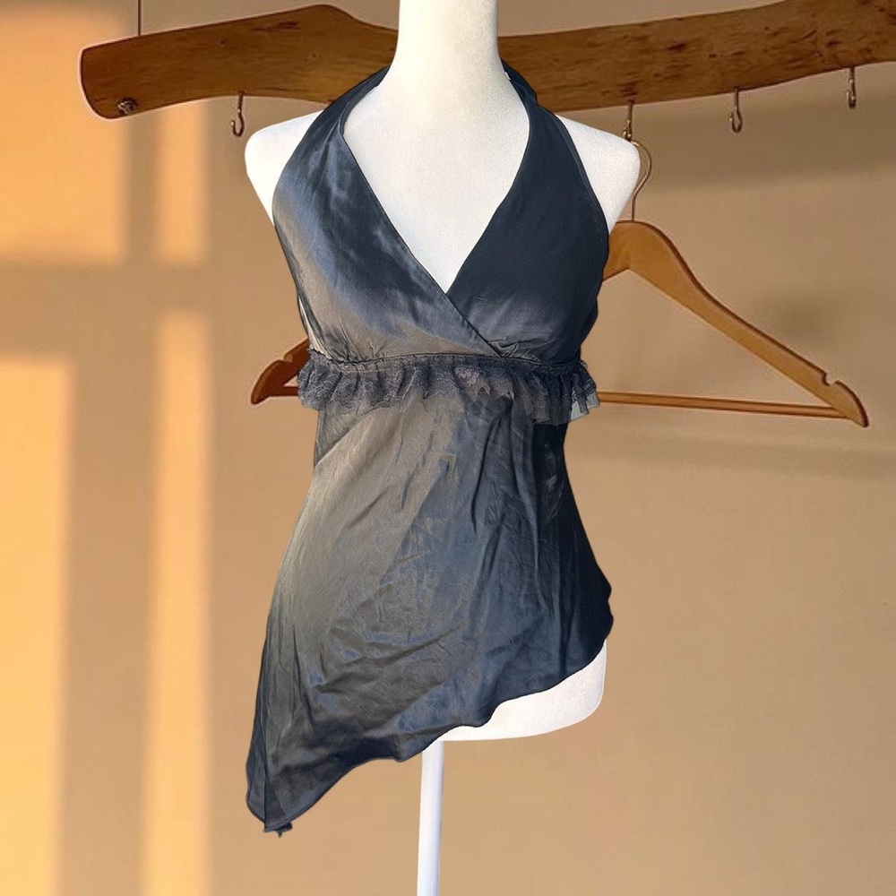 Y2k Black halter top